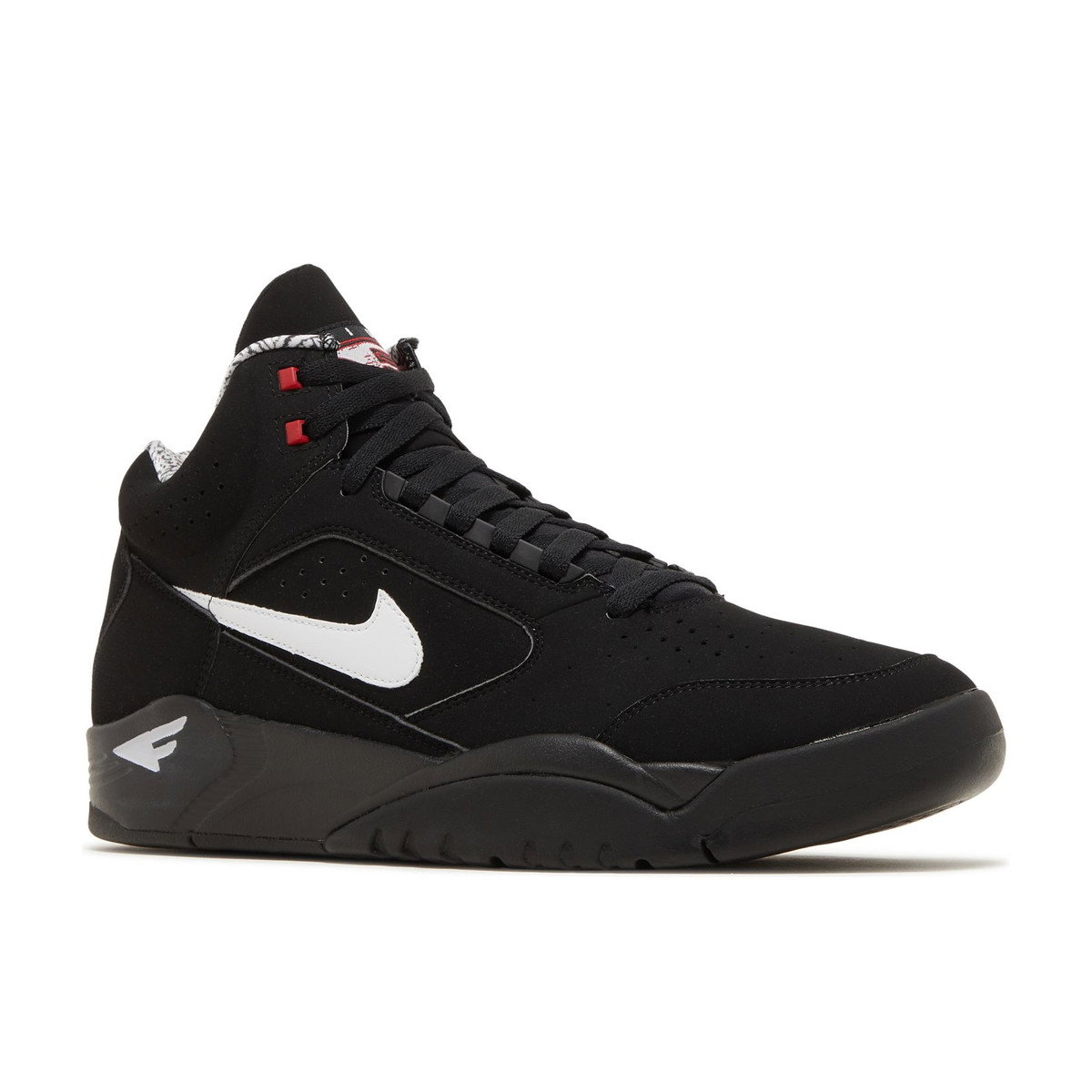 Nike Air Flight Lite II Mid Black White Varsity Red