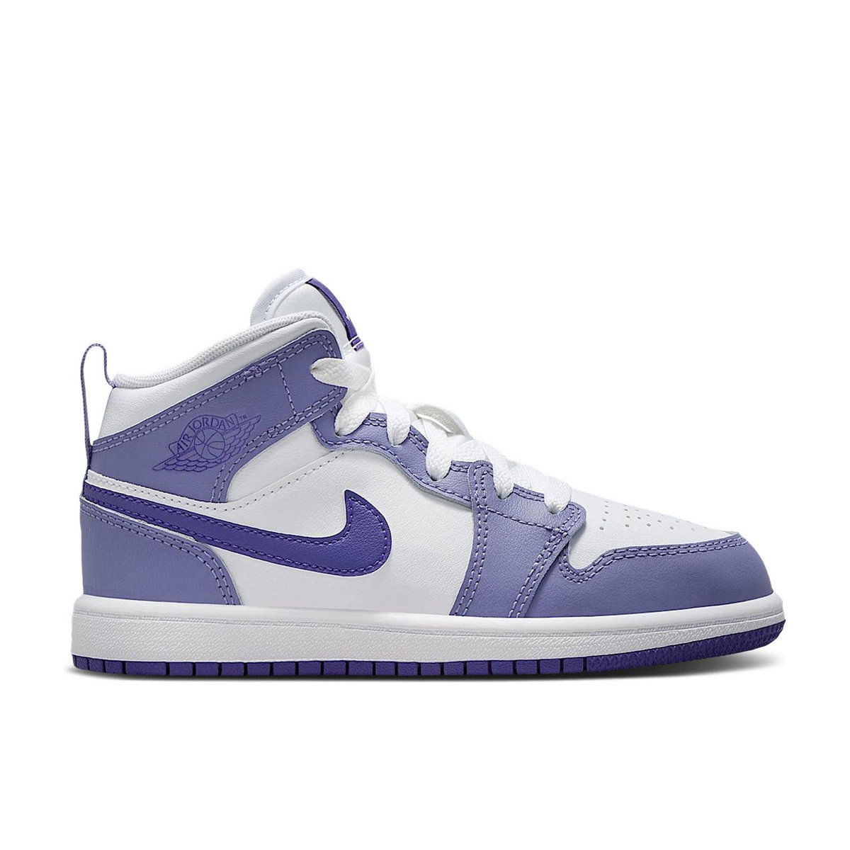 Air Jordan 1 Mid Dusty Amethyst White Court Purple PS