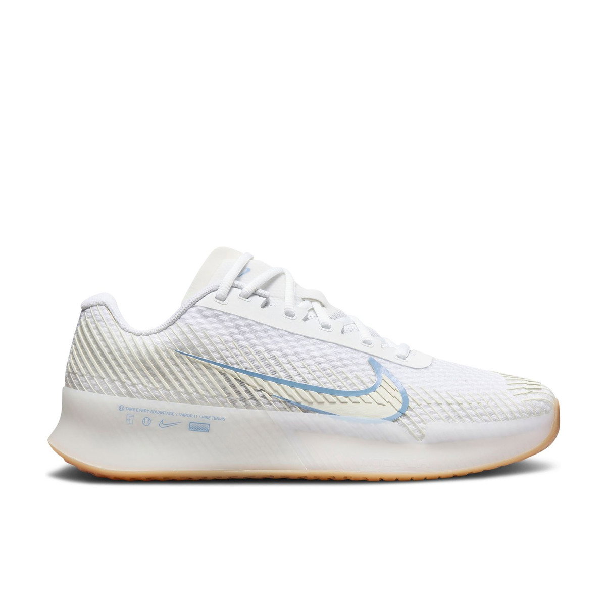 Nike Court Air Zoom Vapor 11 HC White Light Blue Womens