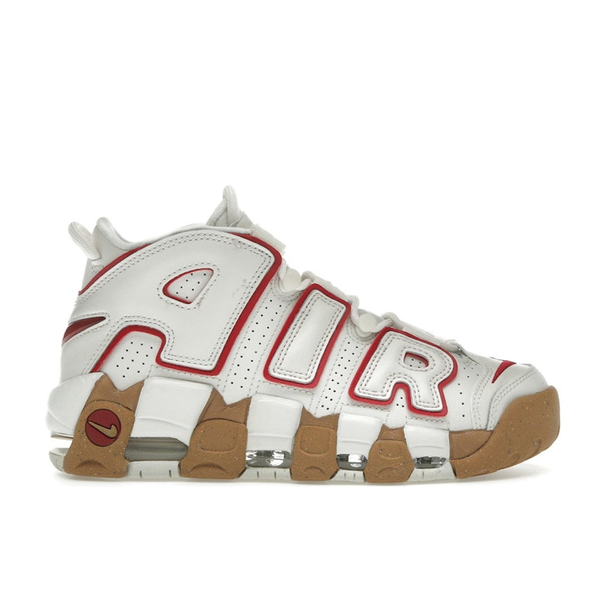 Nike Air More Uptempo Phantom Gym Red Gum Womens