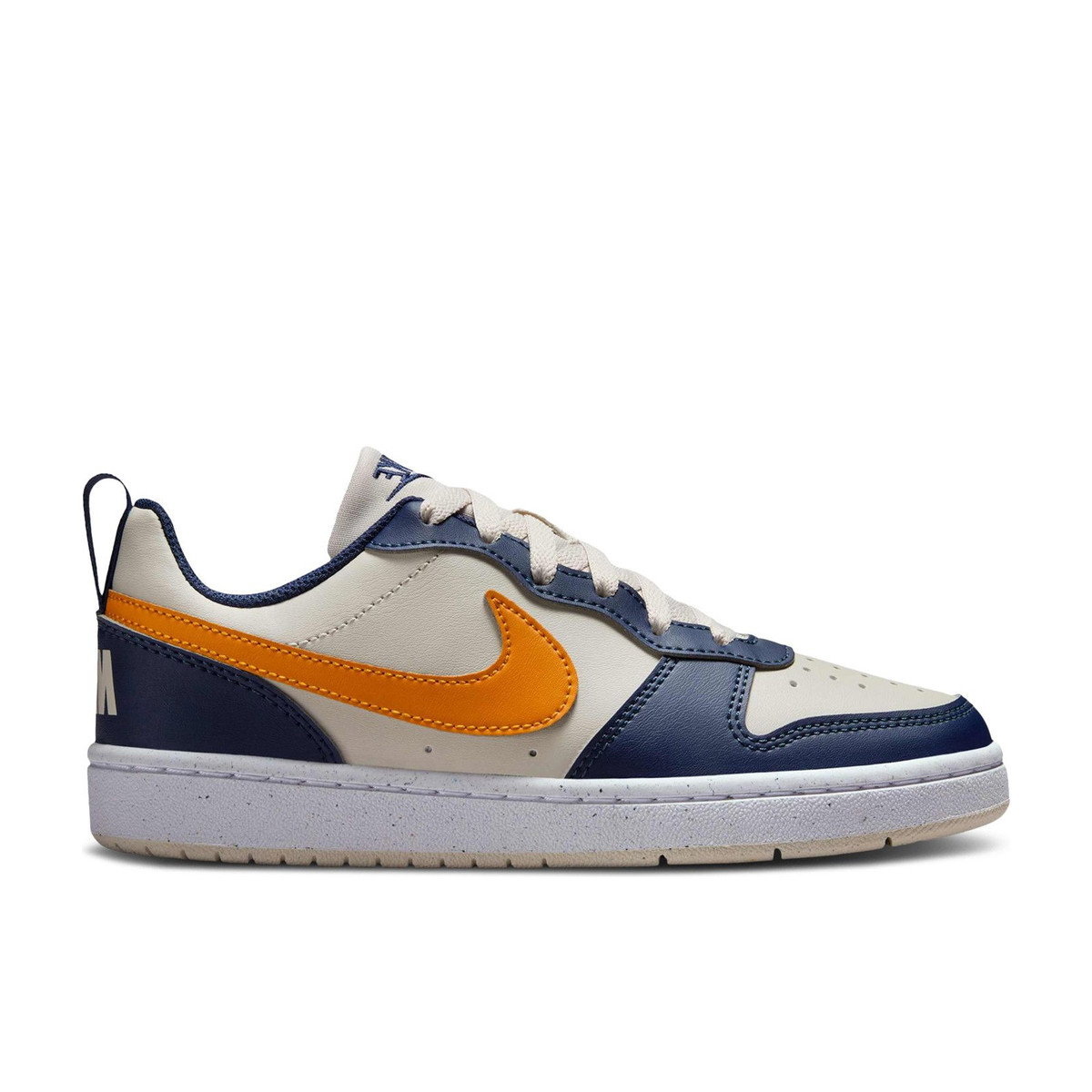 Nike Court Borough Low Recraft Light Orewood Brown Midnight Navy White Orange Peel GS