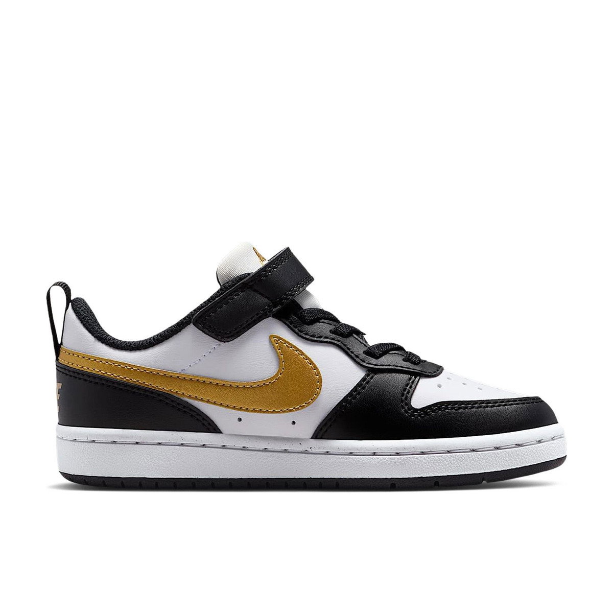 Nike Court Borough Low Recraft Black White Metallic Gold PS