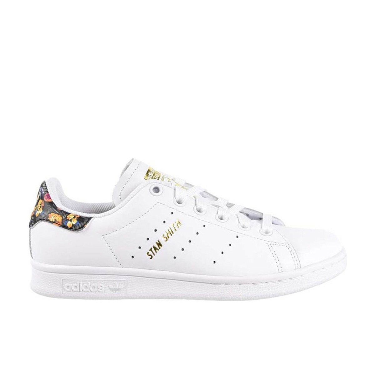 Adidas Stan Smith White Gold Floral Womens