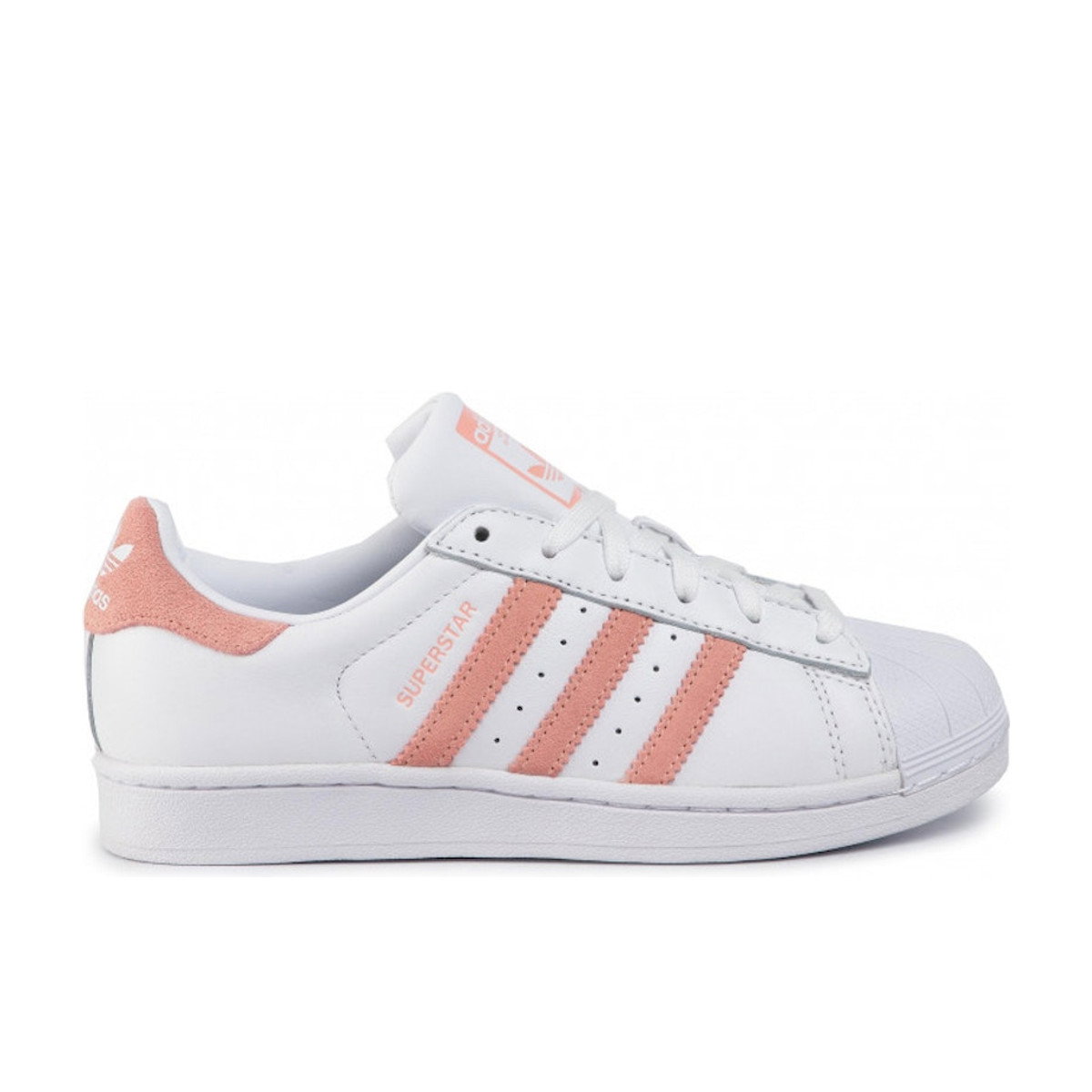 Adidas Superstar White Glow Pink Womens