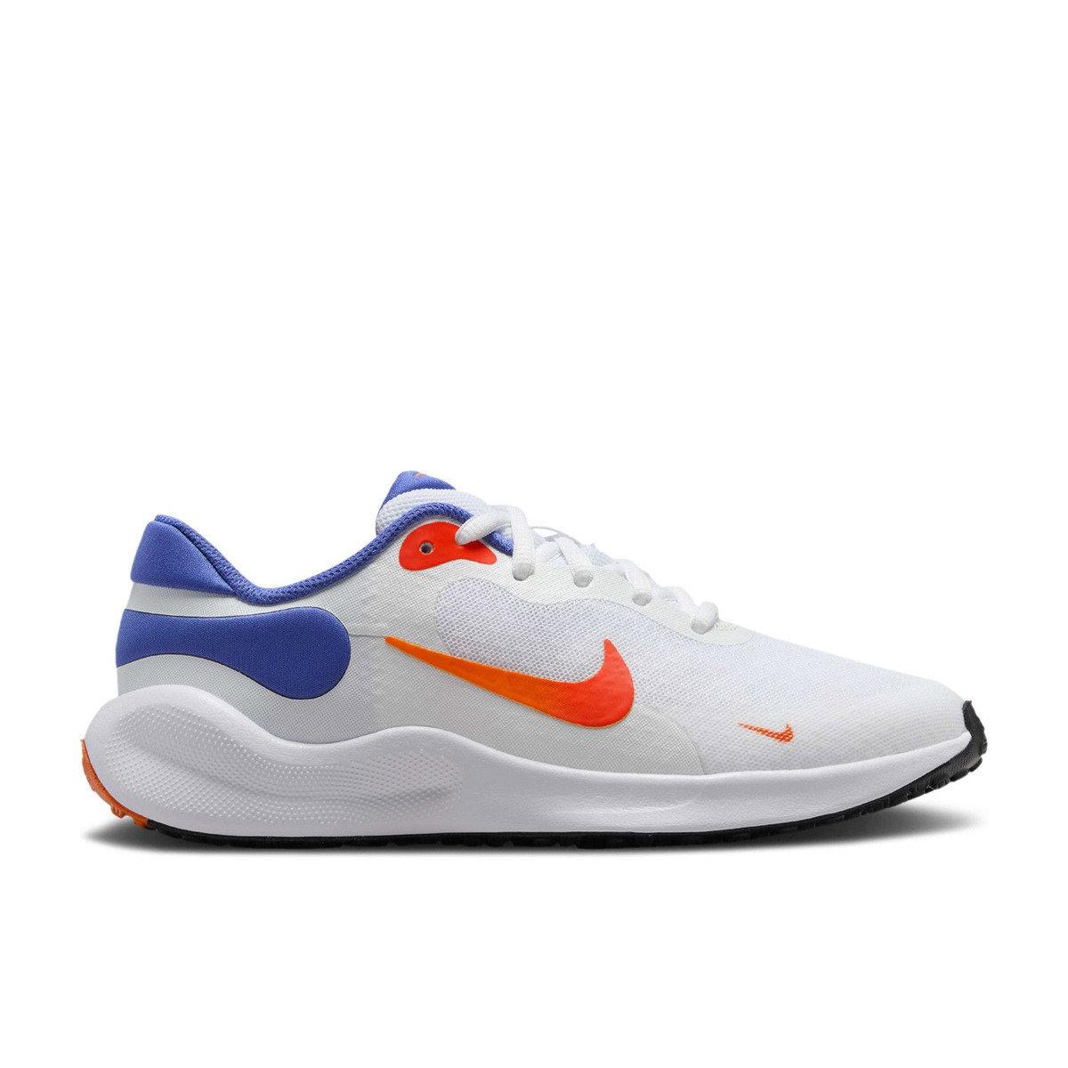 Nike Revolution 7 White Astronomy Blue Total Orange Team Orange GS