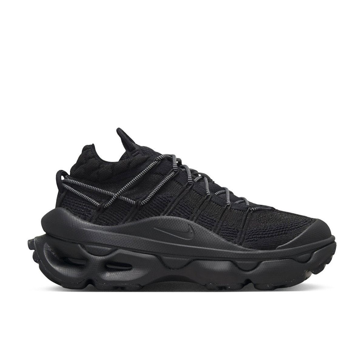 Nike Air Max Flyknit Venture Black Metallic Silver Womens