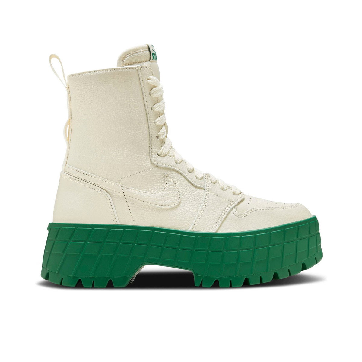 Air Jordan 1 High Brooklyn Coconut Milk Pine Green Womens