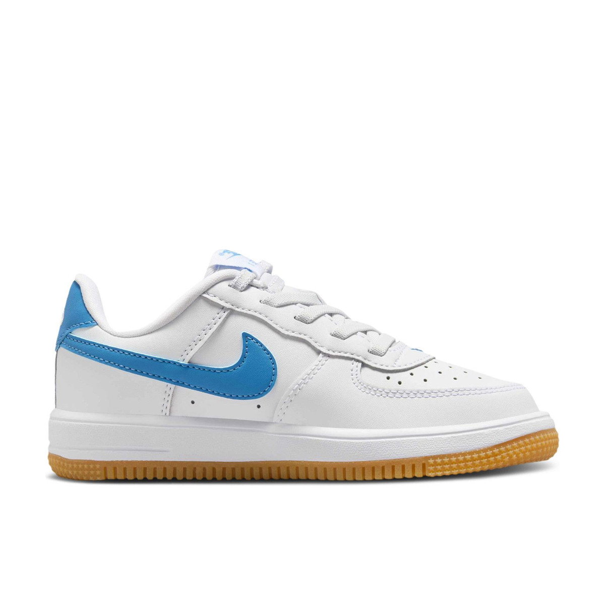 Nike Air Force 1 Low EasyOn White Gum Light Brown Blue Beyond PS