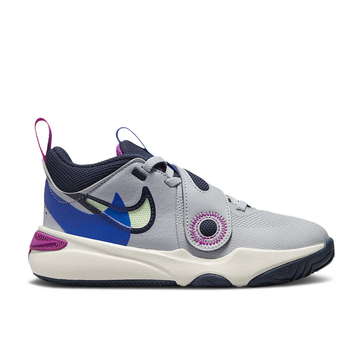 Nike Team Hustle D 11 SE Wolf Grey Obsidian Hyper Royal Vapor Green PS