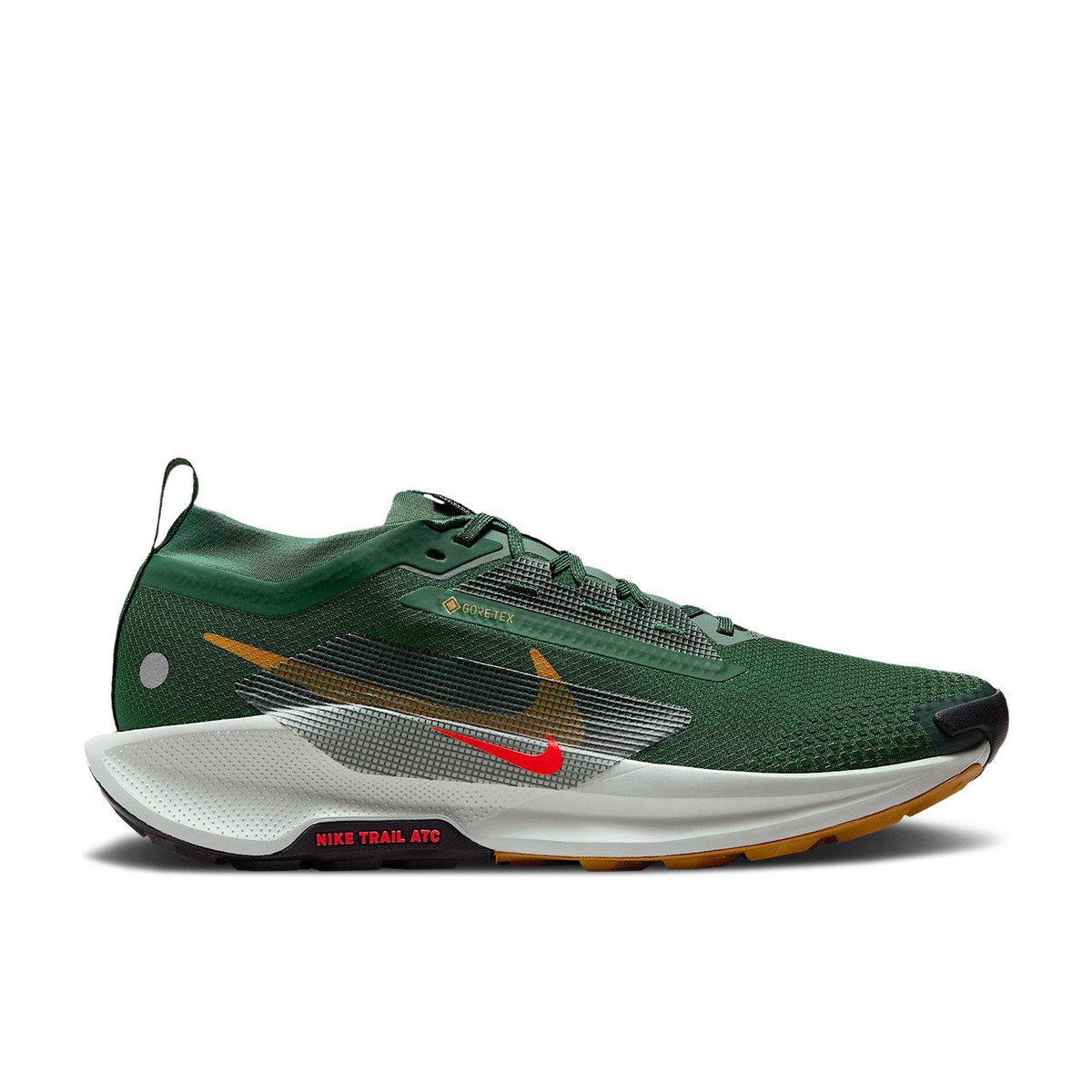 Nike React Pegasus Trail 5 Gore-Tex Fir Clay Green Desert Ochre Bright Crimson
