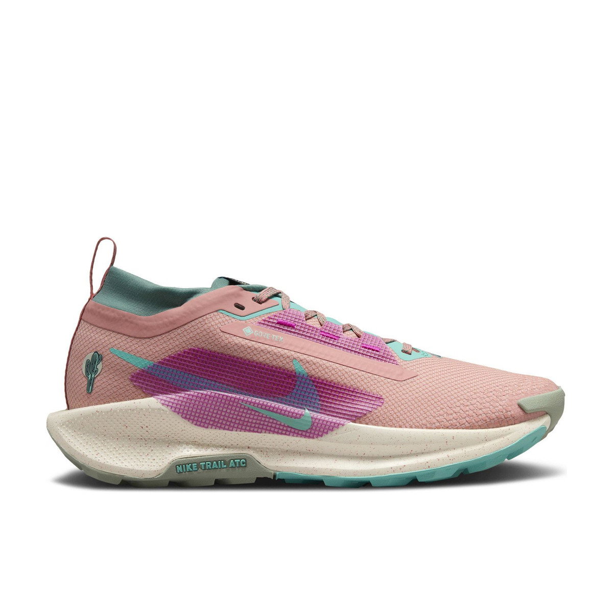 Nike React Pegasus Trail 5 Gore-Tex Red Stardust Green Frost Womens