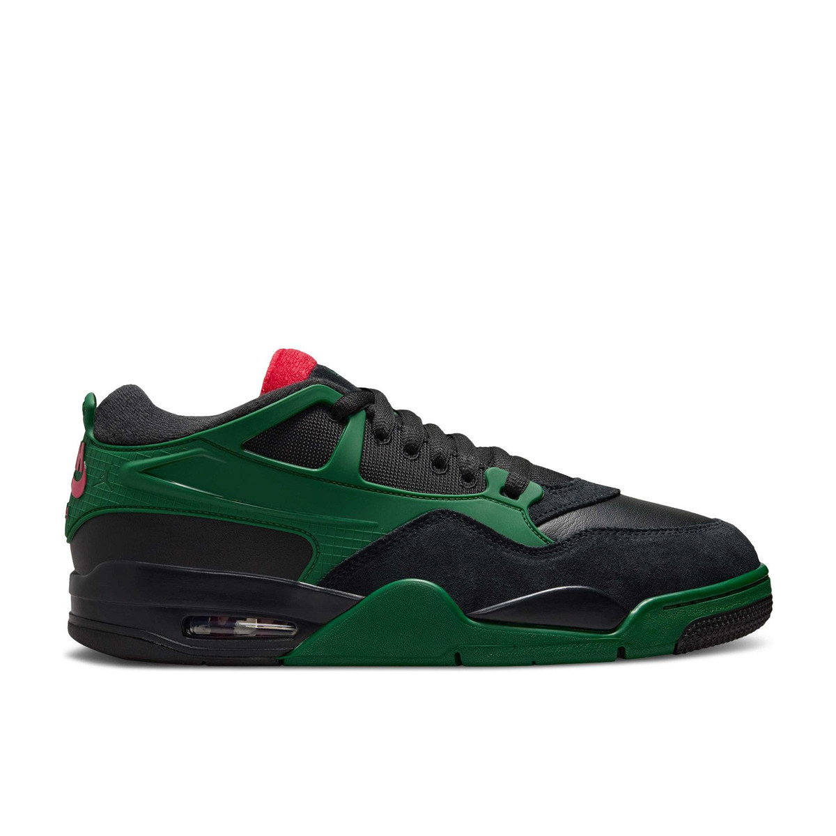 Air Jordan 4 RM Black Gorge Green University Red