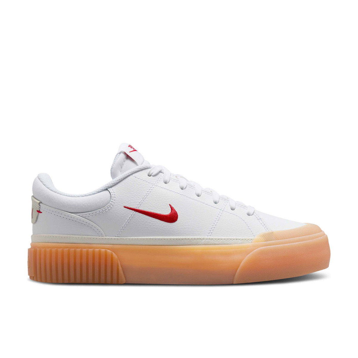 Nike Court Legacy Lift White Gum Yellow Sail University Red Womens