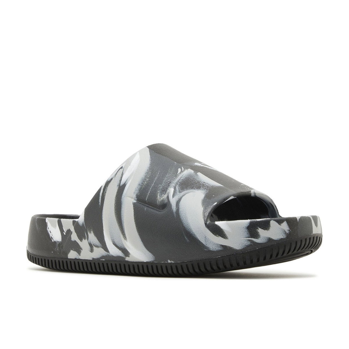 Nike Calm Slide Marble Black Grey
