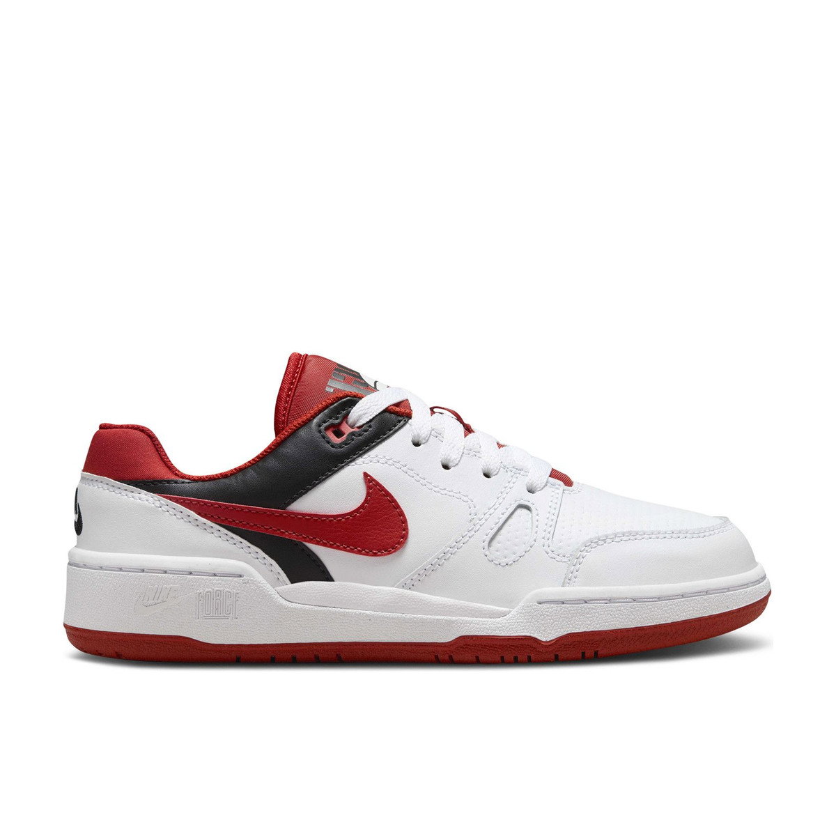 Nike Full Force Low White Black Team Orange Mystic Red GS