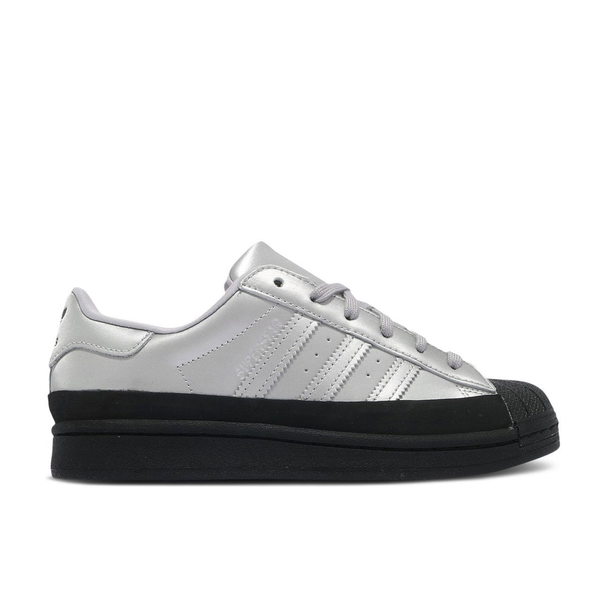 Adidas Superstar Silver Metallic Black Womens