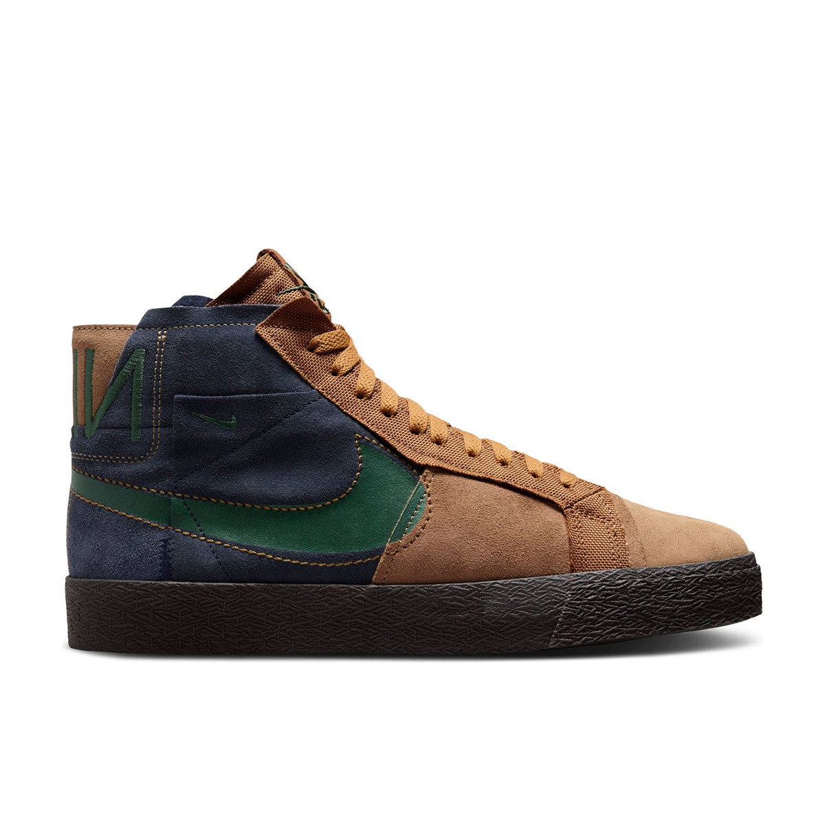 Nike SB Zoom Blazer Mid Premium Legend Dark Brown Obsidian Patchwork