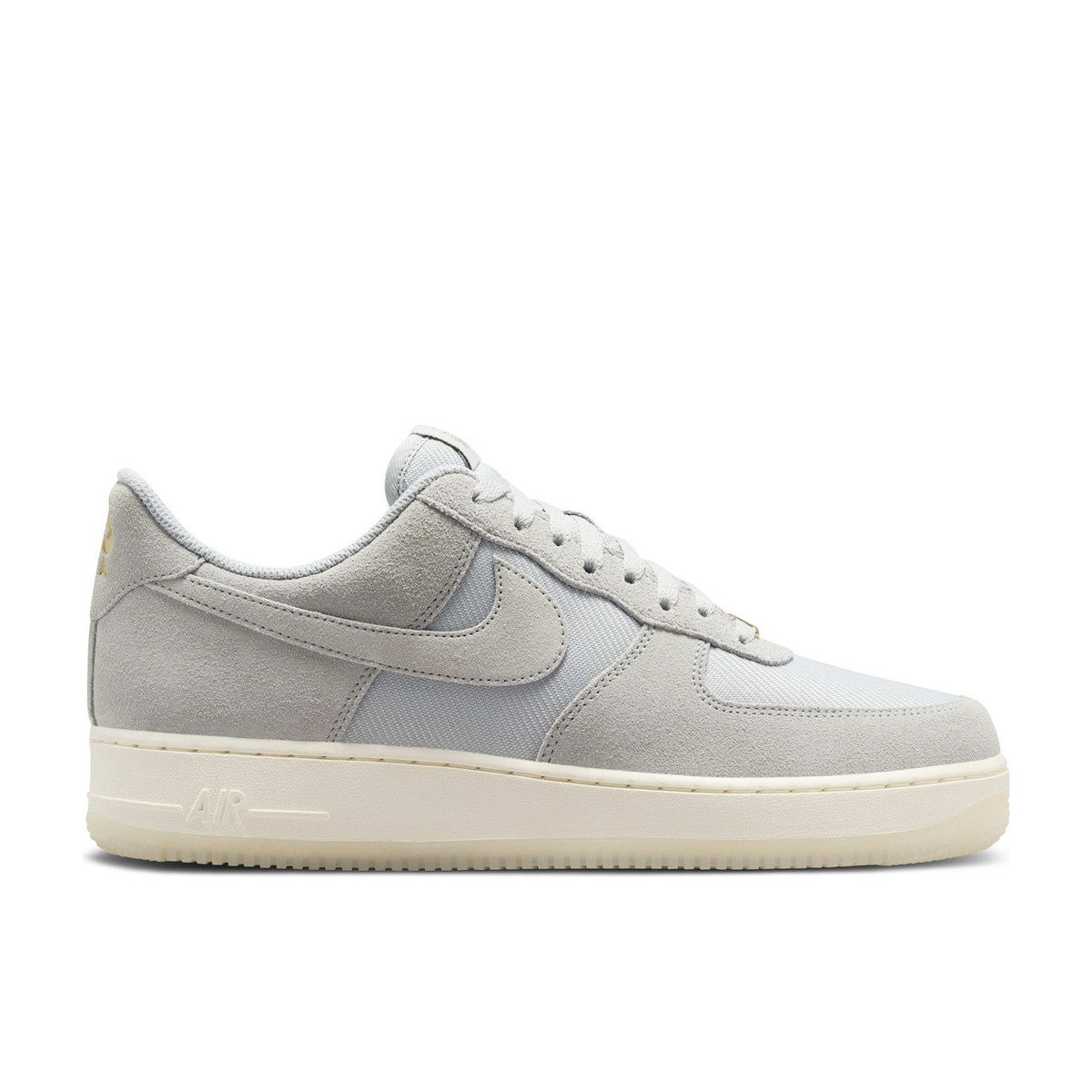 Nike Air Force 1 Low '07 LV8 Light Smoke Grey Metallic Gold Pale Ivory