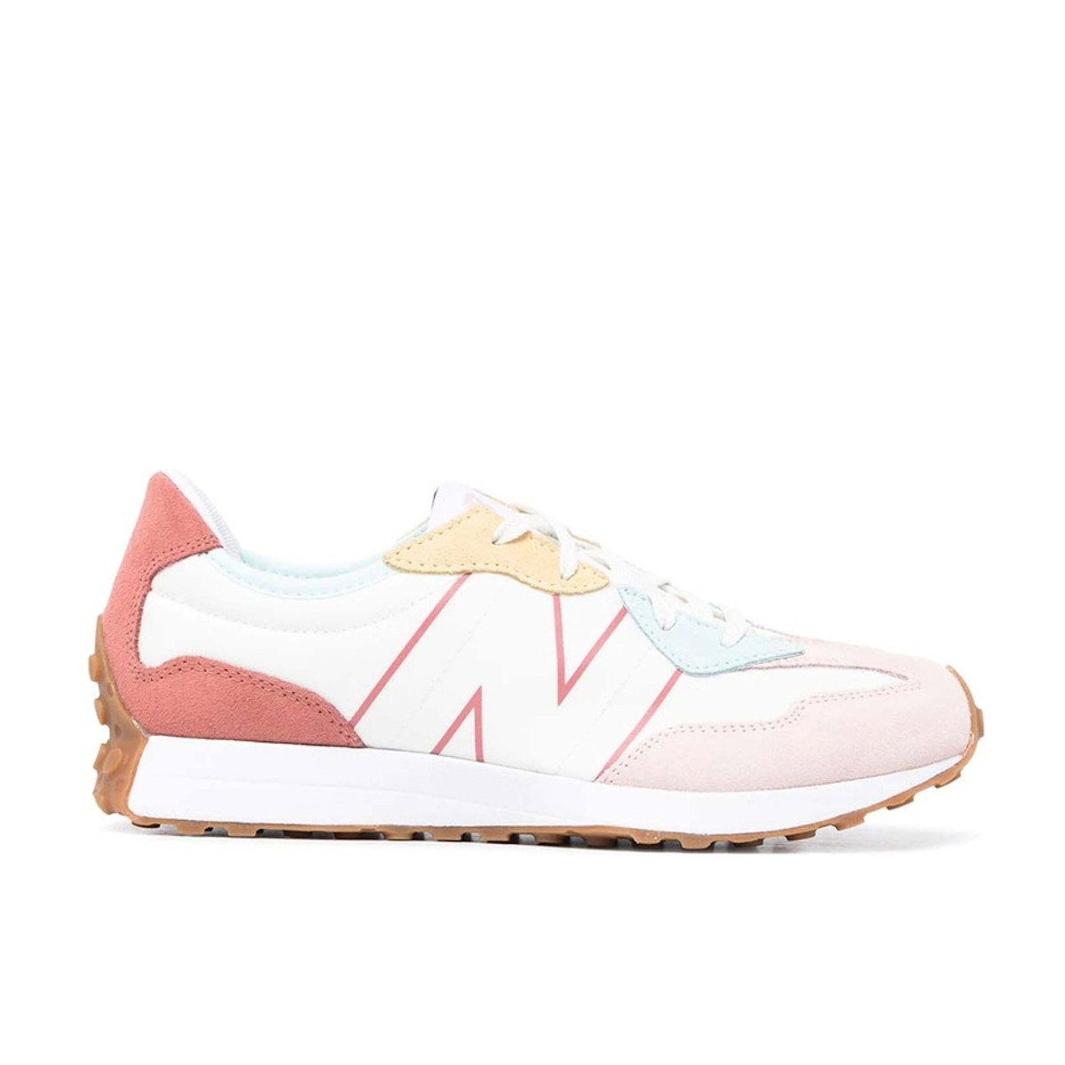 New Balance 327 White Oyster Pink Gum (GS)