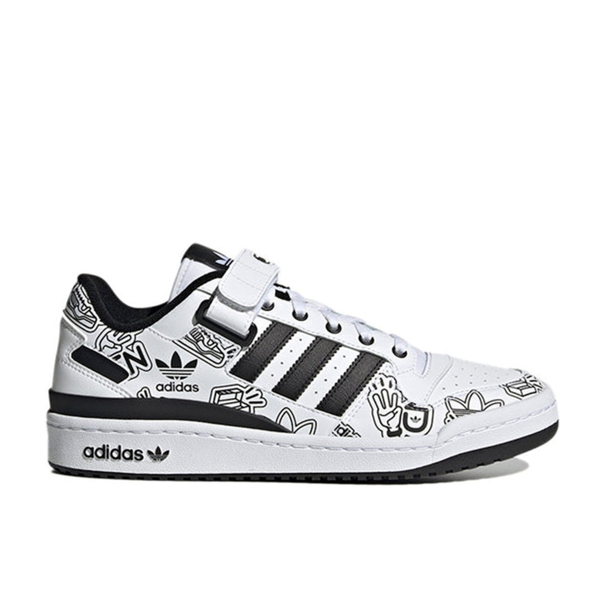 Adidas Forum 84 Low Bold Graphics White Black