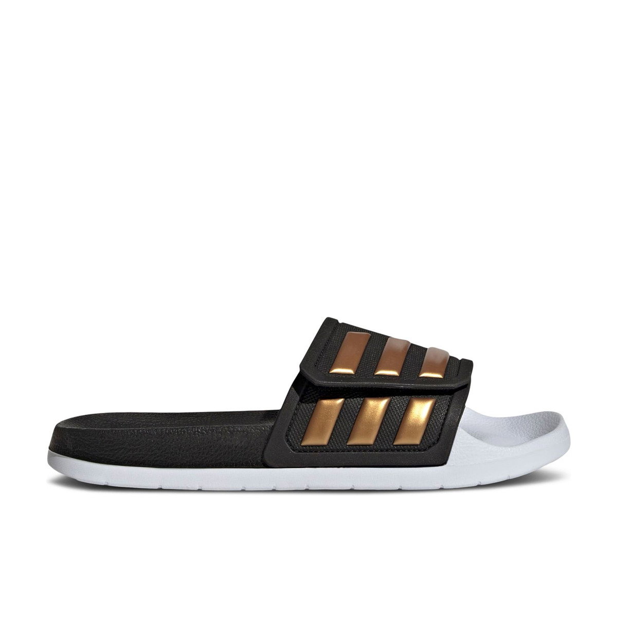 Adidas Adilette TND Slides Core Black Tactile Gold Metallic Cloud White