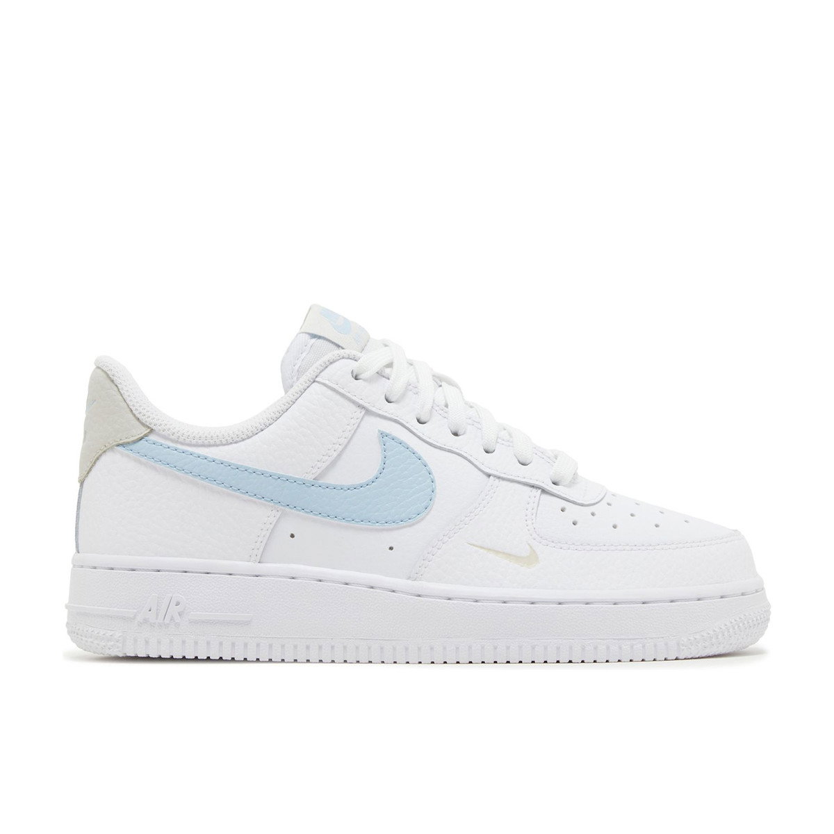 Nike Air Force 1 Low White Light Armory Blue Mini Swoosh Womens