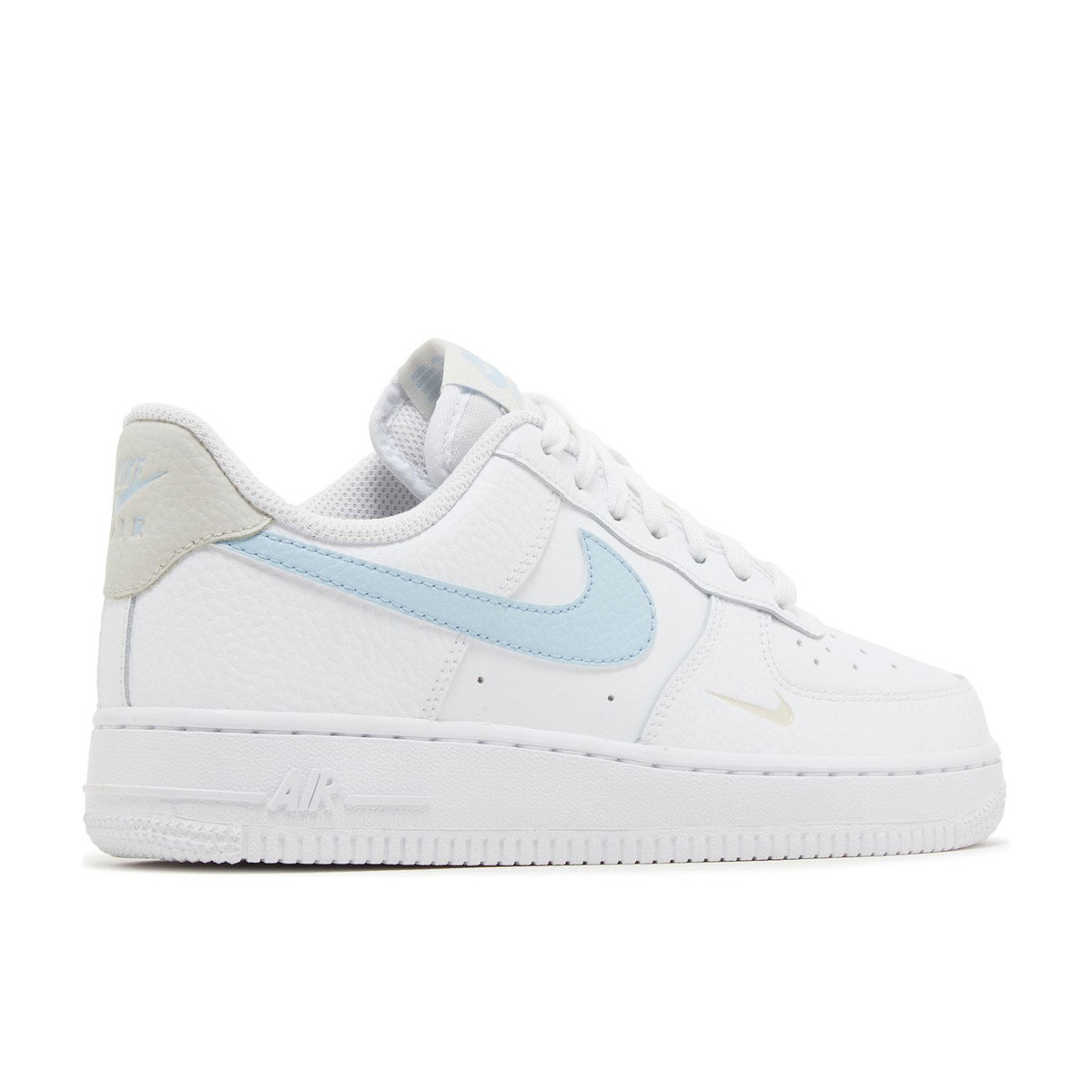 Nike Air Force 1 Low White Light Armory Blue Mini Swoosh Womens