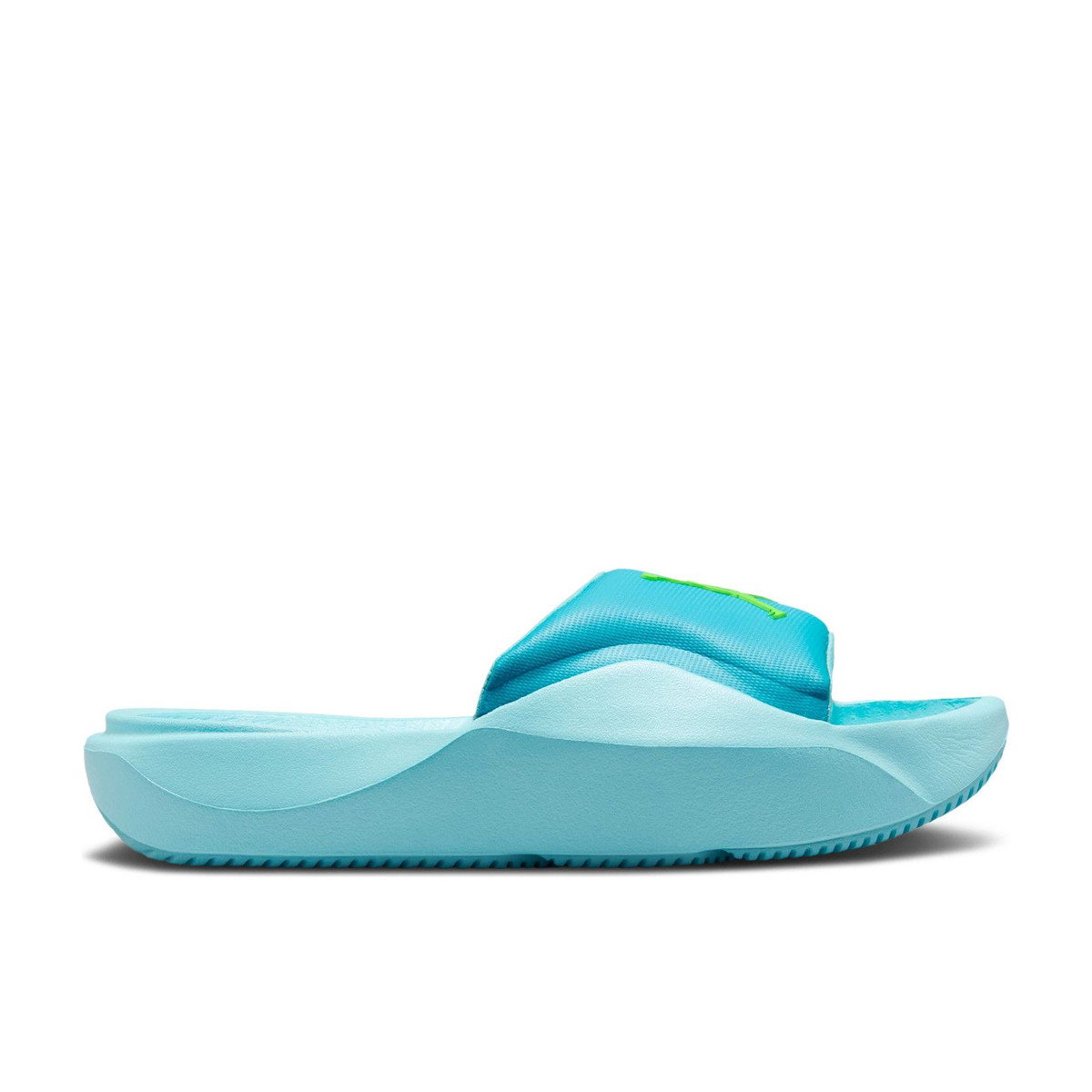 Air Jordan Franchise Slide Chlorine Blue Copa Electric Green GS