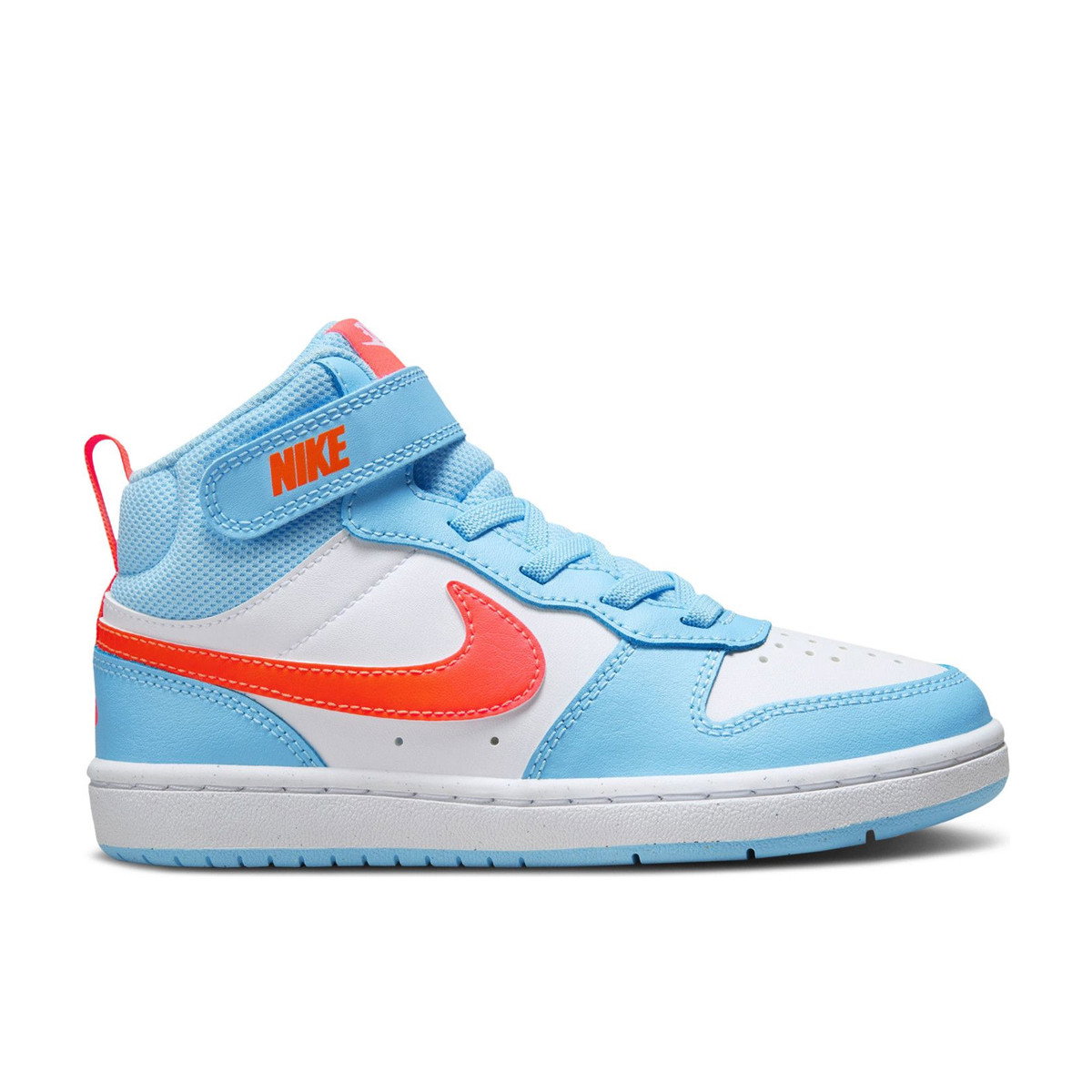 Nike Court Borough Mid 2 Aquarius Blue White Total Orange PS