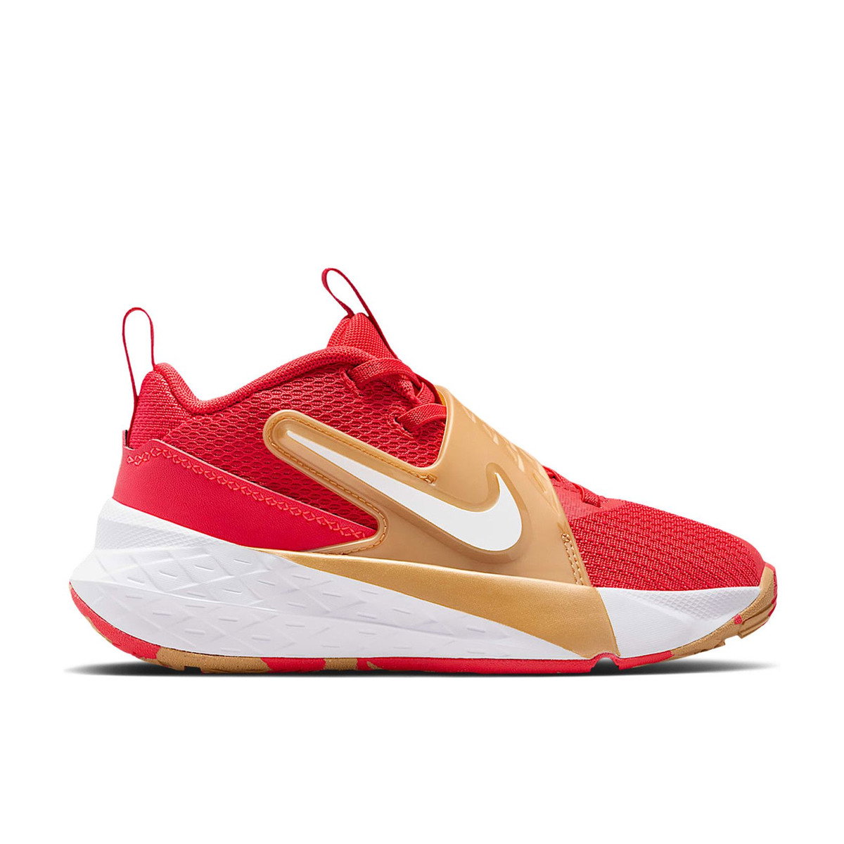 Nike Team Hustle D 12 University Red Metallic Gold PS