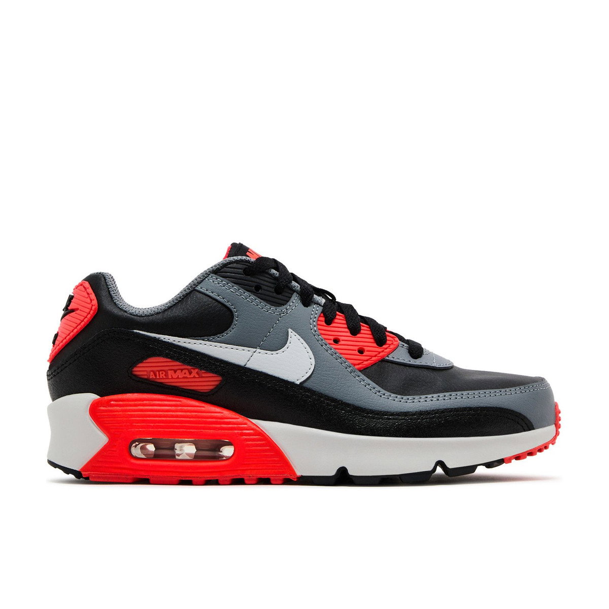 Nike Air Max 90 Black Cool Grey Bright Crimson Photon Dust GS