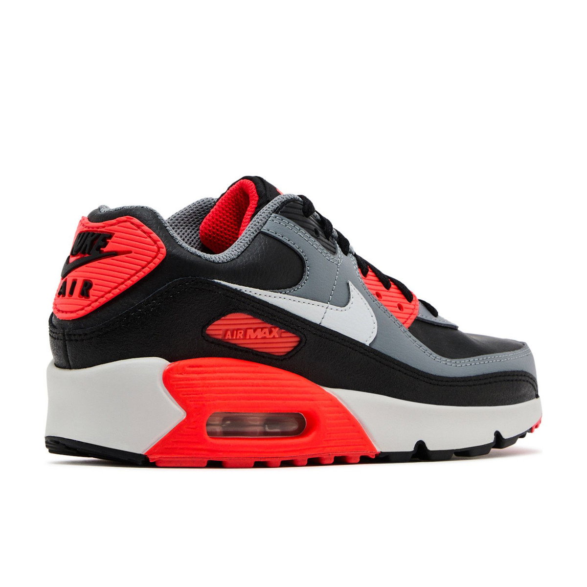 Nike Air Max 90 Black Cool Grey Bright Crimson Photon Dust GS