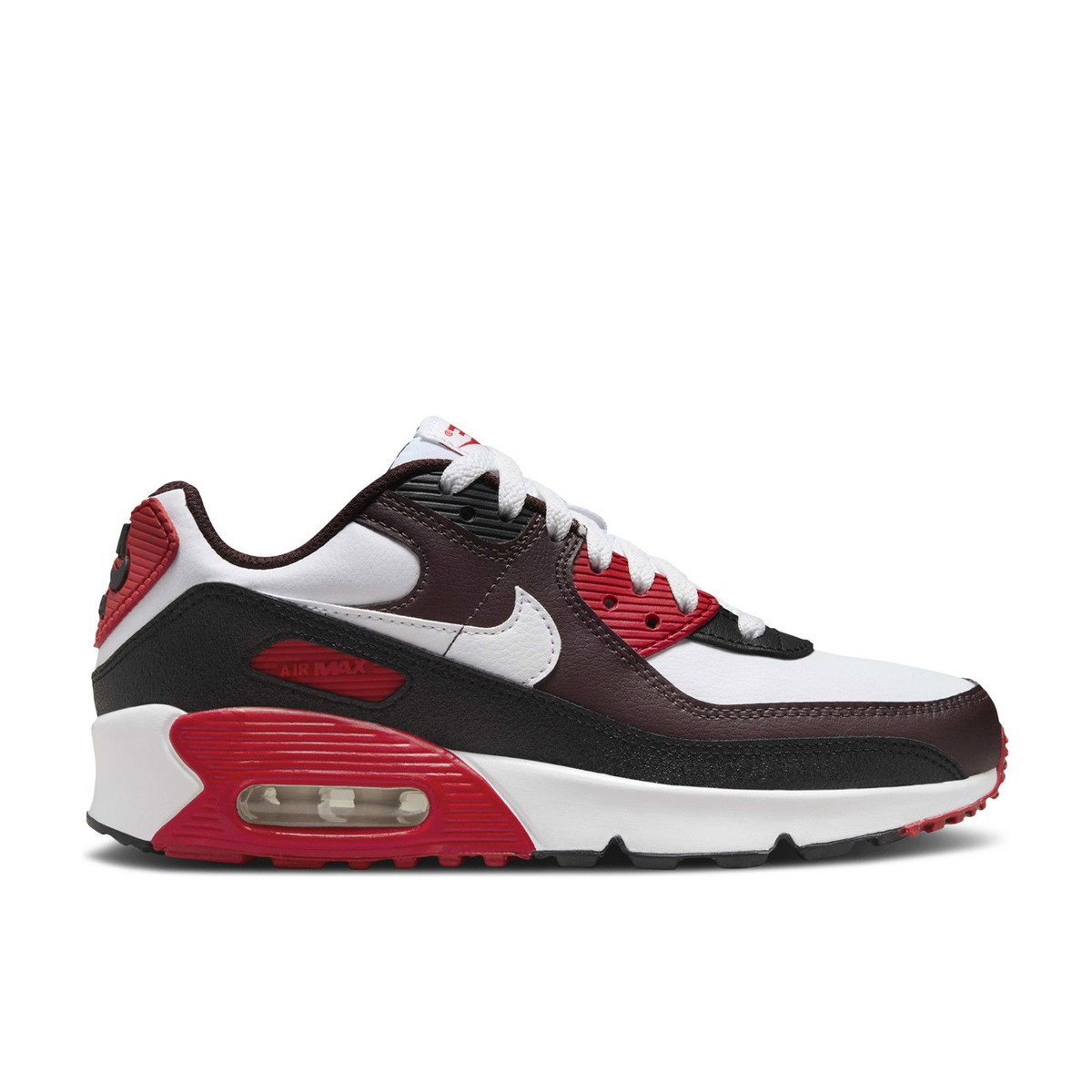 Nike Air Max 90 Burgundy Crush Black University Red White GS