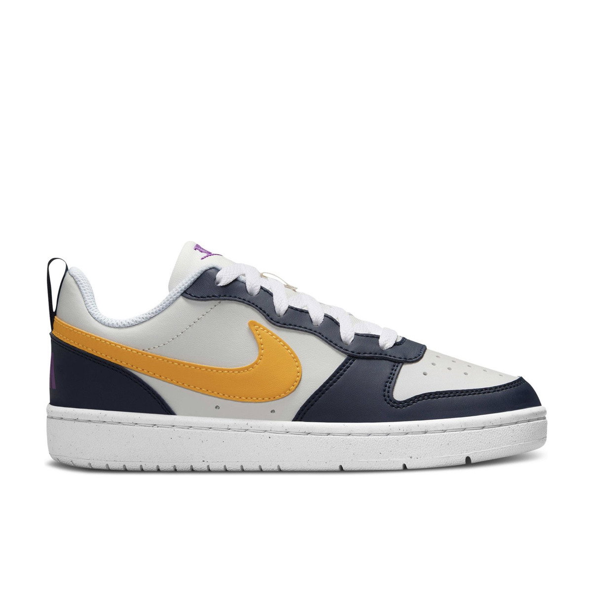 Nike Court Borough Low Recraft Phantom White Obsidian University Gold GS