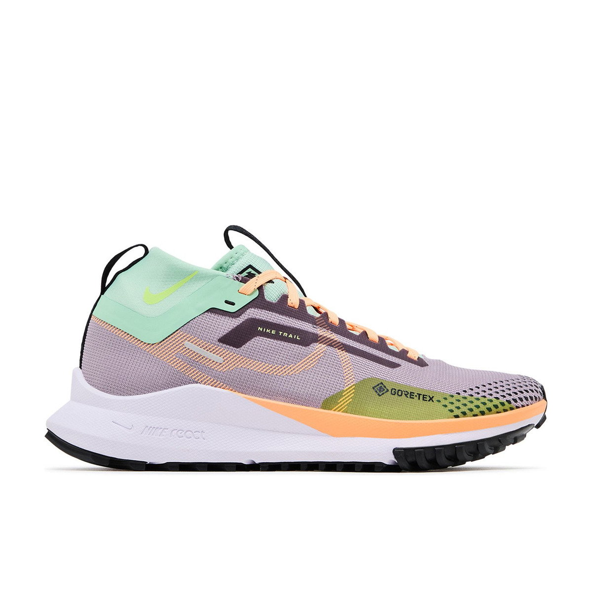 Nike React Pegasus Trail 4 Gore-Tex V2 Purple Smoke Peach Cream Womens