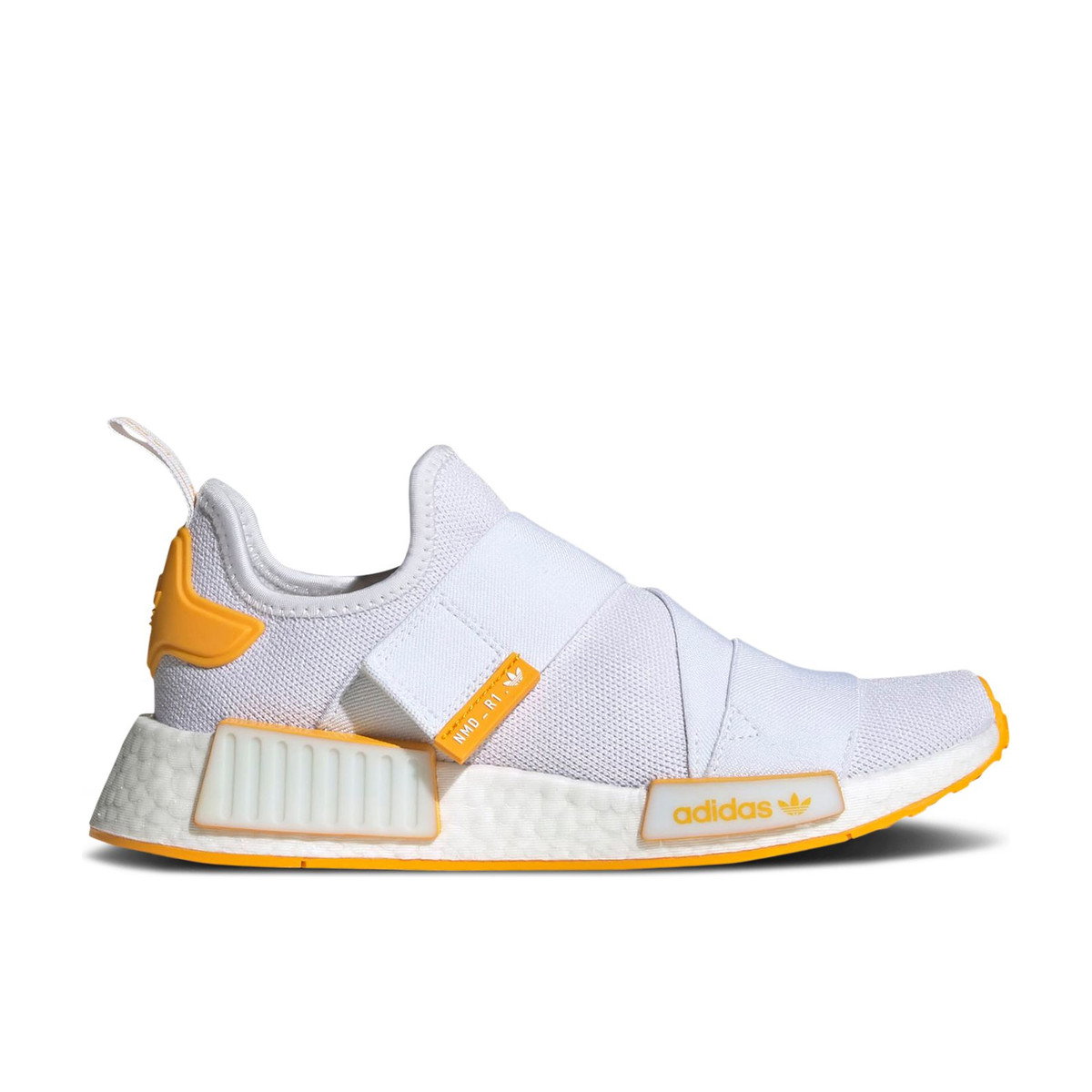 Adidas NMD R1 Strap Cloud White Collegiate Gold Womens