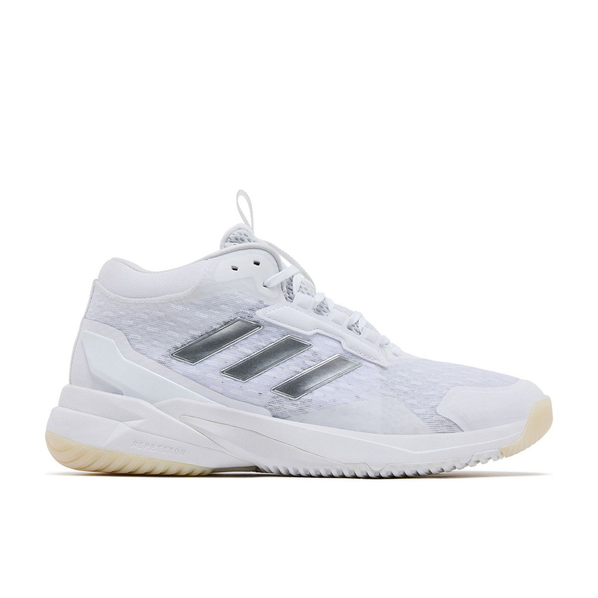 Adidas Crazyflight 6 Mid Indoor Cloud White Silver Metallic Core Black Womens