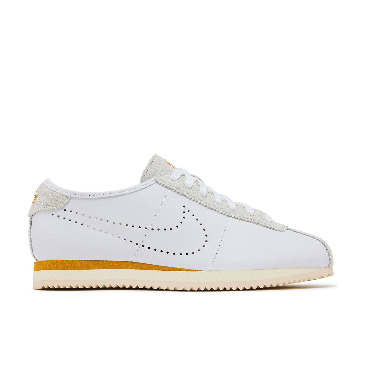 Nike Cortez White Bronze Perforated Swoosh Womens