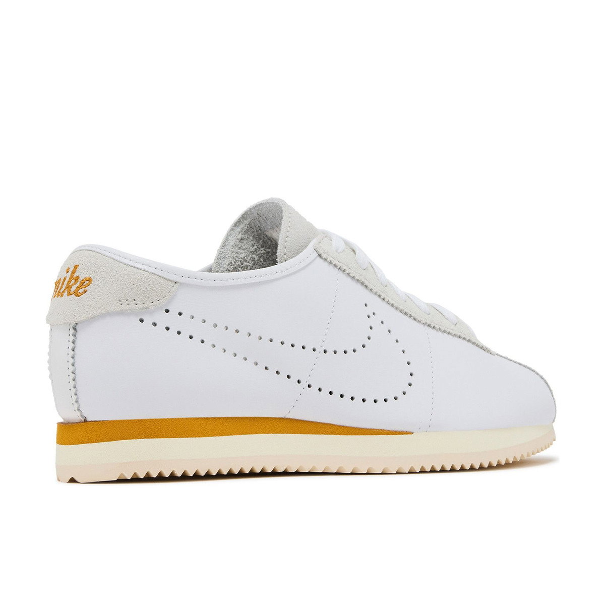 Nike Cortez White Bronze Perforated Swoosh Womens