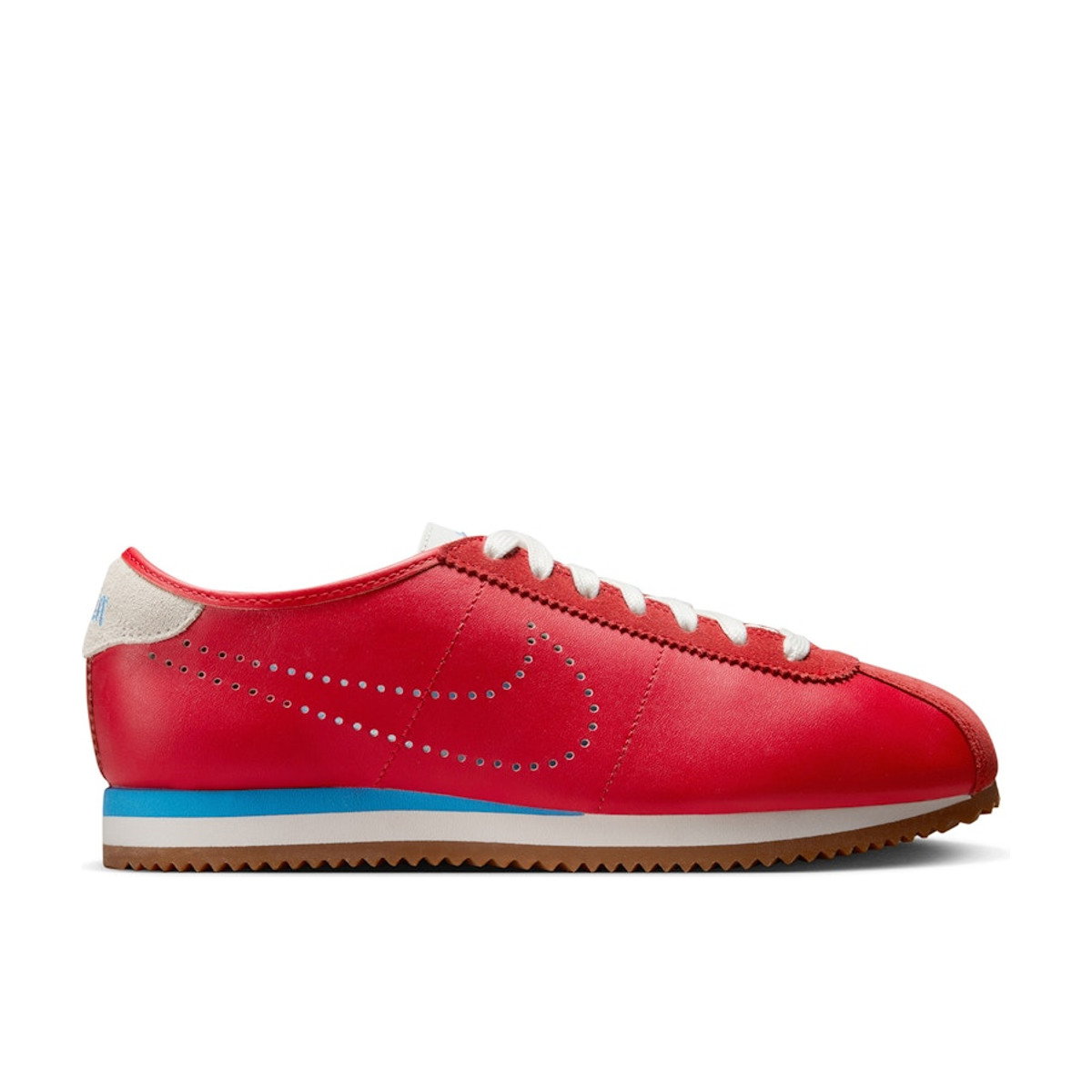 Nike Cortez Leather University Red University Blue Perforated Swoosh Womens