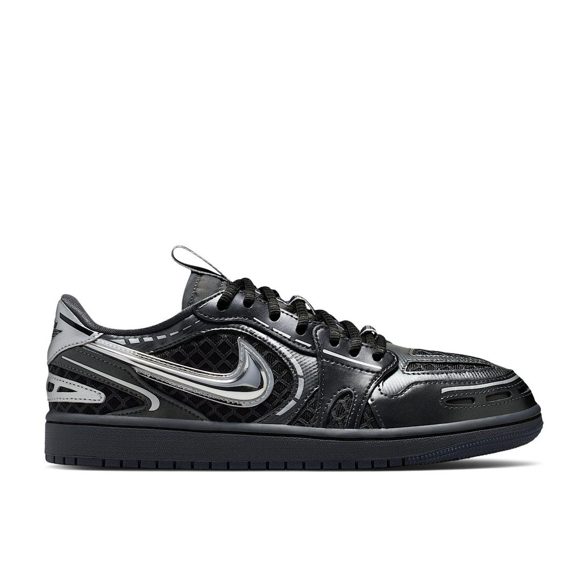 Air Jordan 1 Low Method of Make V3 Black Metallic Silver Womens