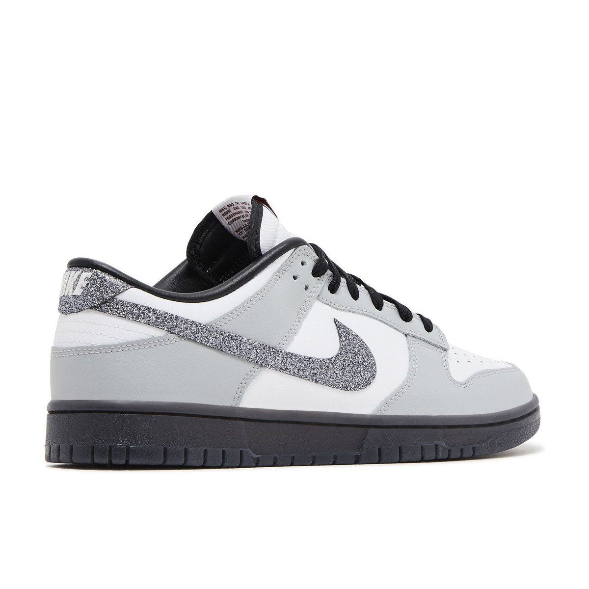 Nike Dunk Low LX Glitter Swoosh White Light Smoke Grey Womens