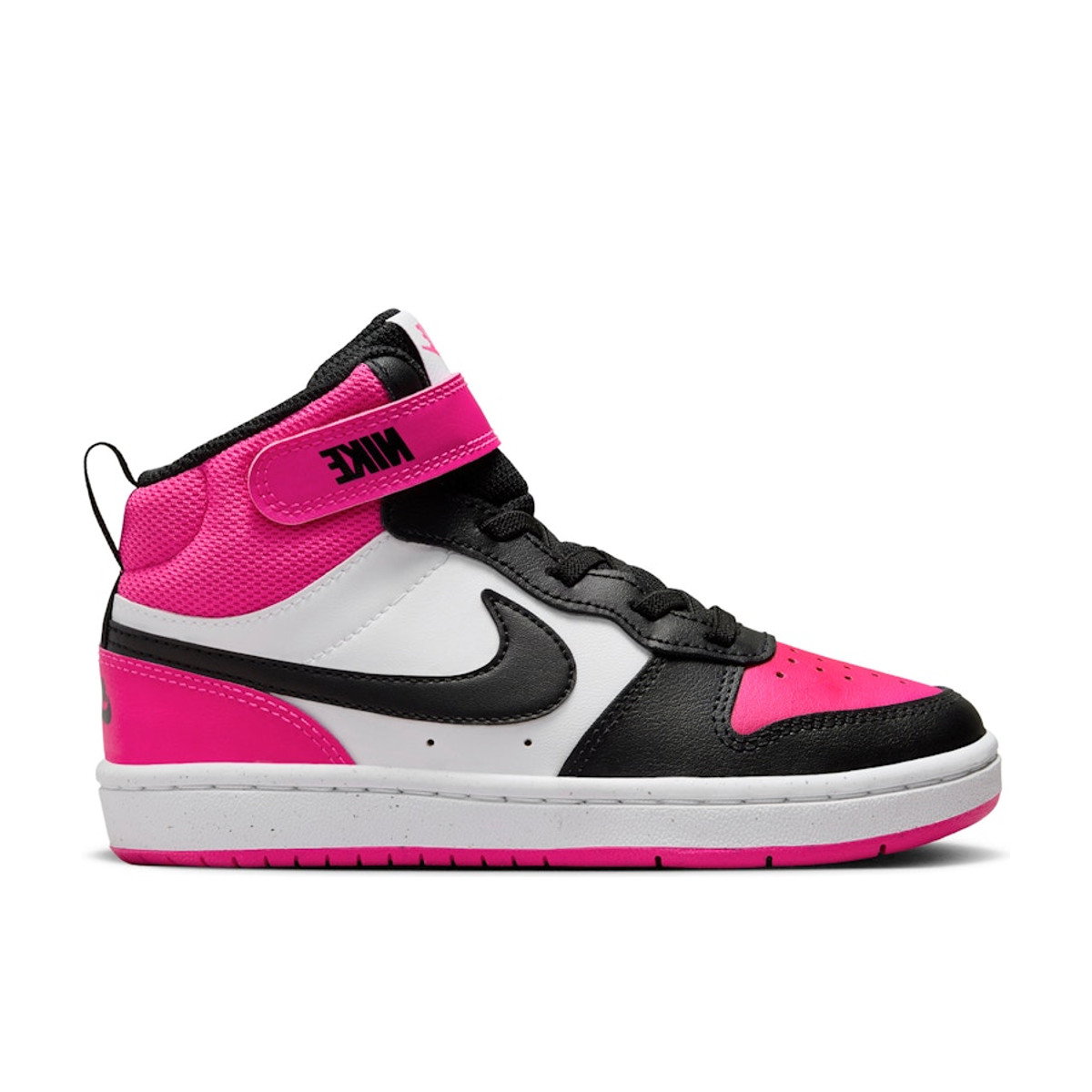 Nike Court Borough Mid 2 White Fierce Pink Black PS