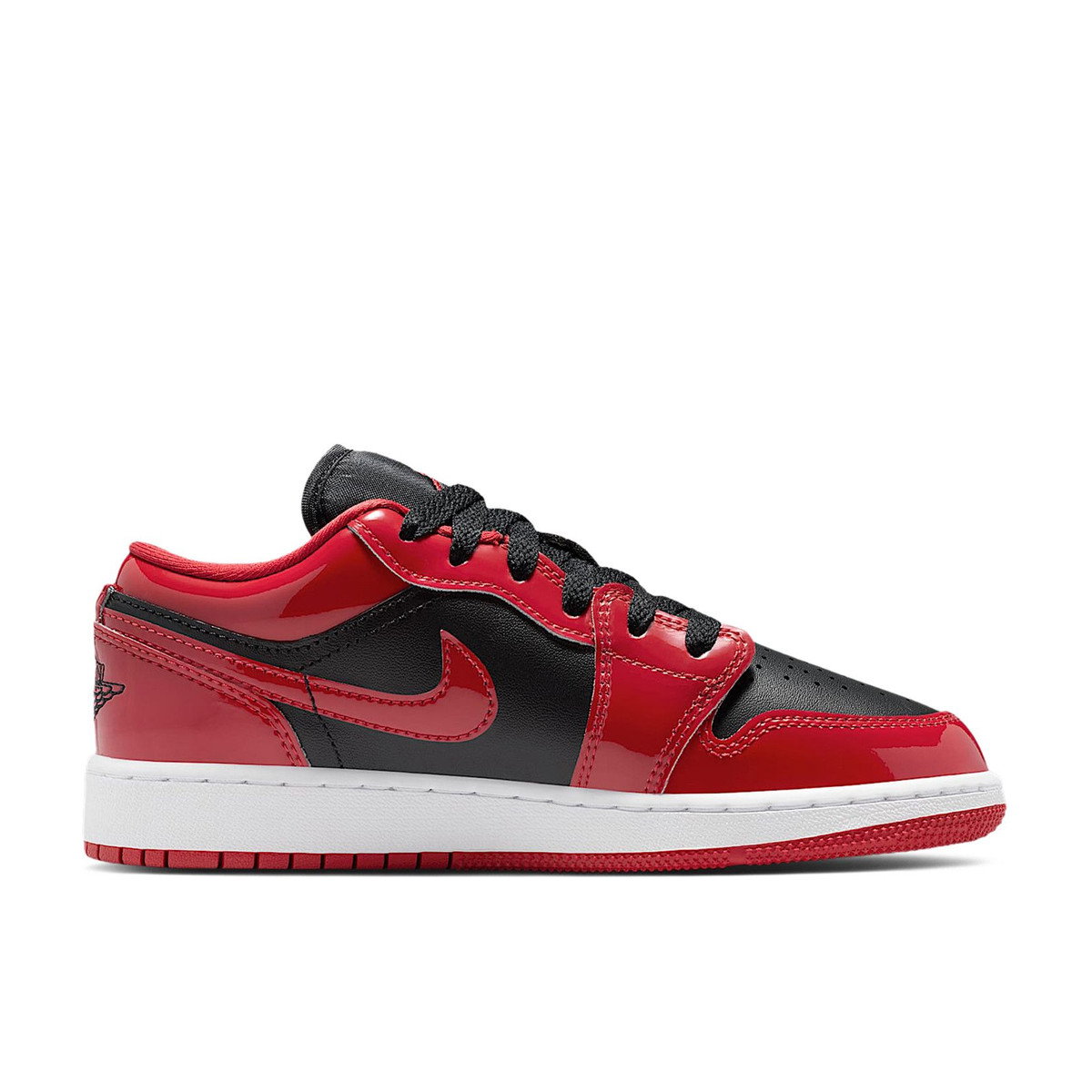 Air Jordan 1 Low SE Patent Bred Toe GS