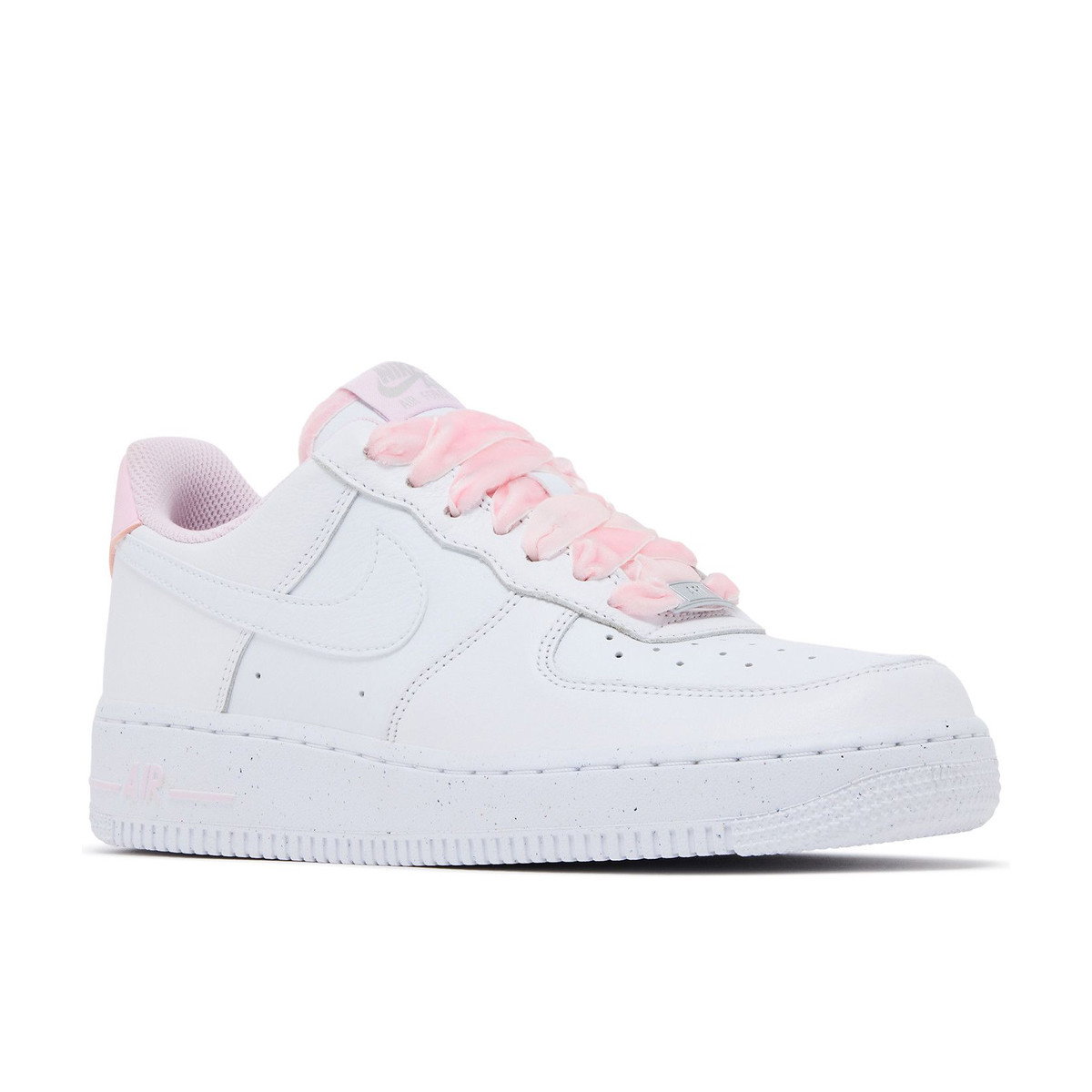 Nike Air Force 1 Low Vintage Pink Foam Velvet Laces Womens