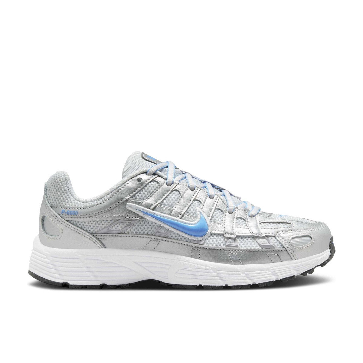 Nike P-6000 Metallic Platinum University Blue GS