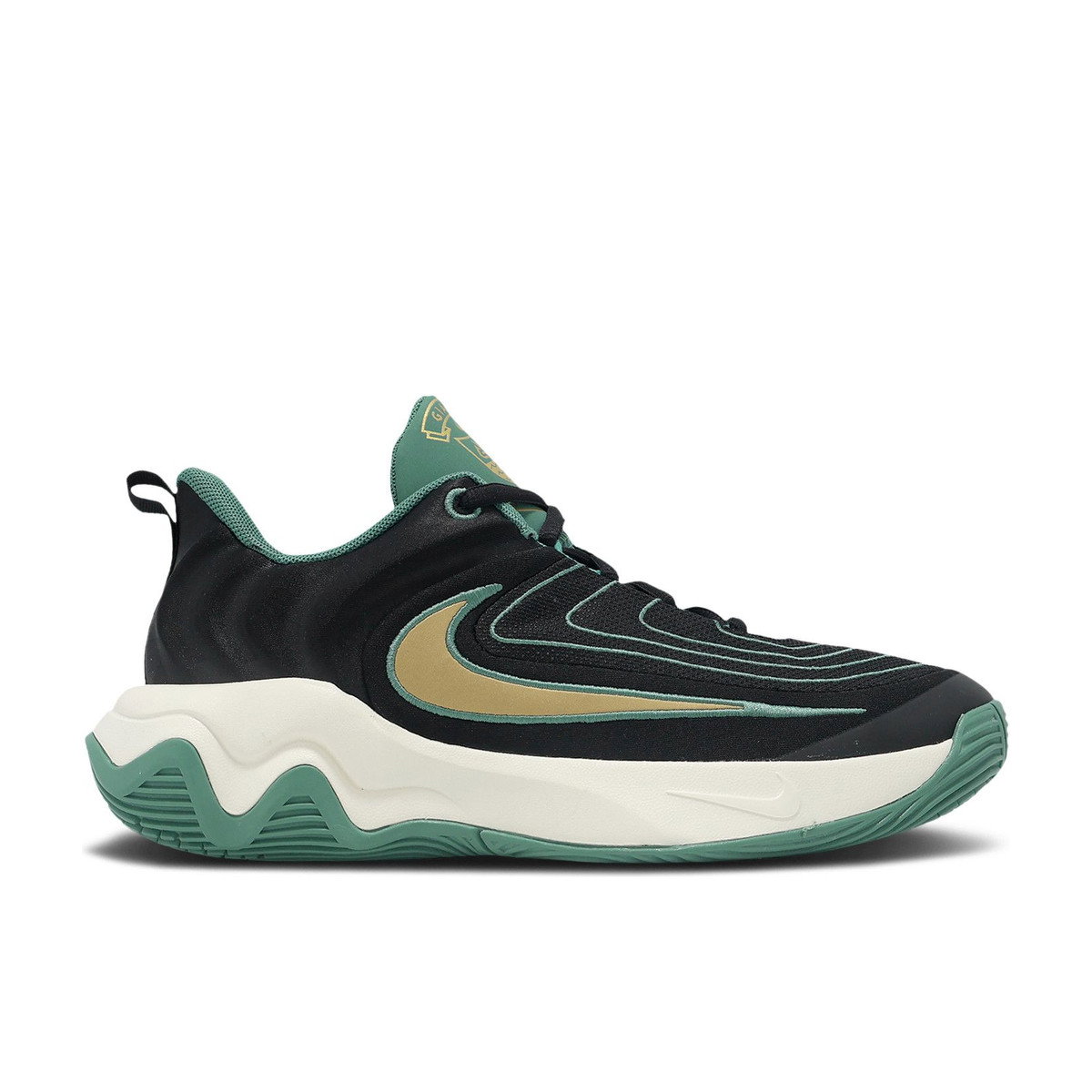 Nike Giannis Immortality 4 Black Bicoastal Pale Ivory Metallic Gold GS