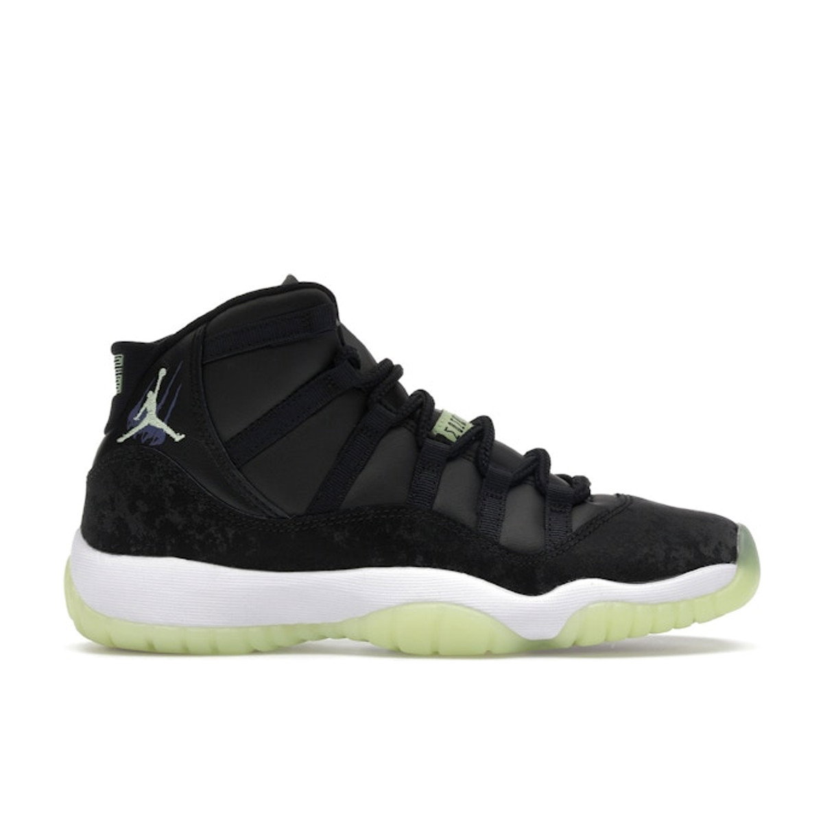 Air Jordan 11 Retro Black Barely Volt GS