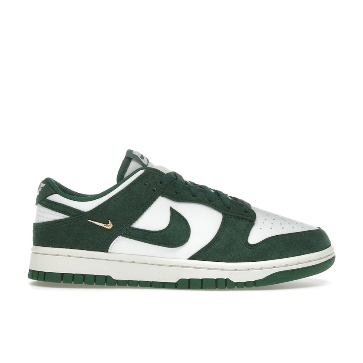 Nike Dunk Low Gorge Green Gold Mini Swoosh Womens