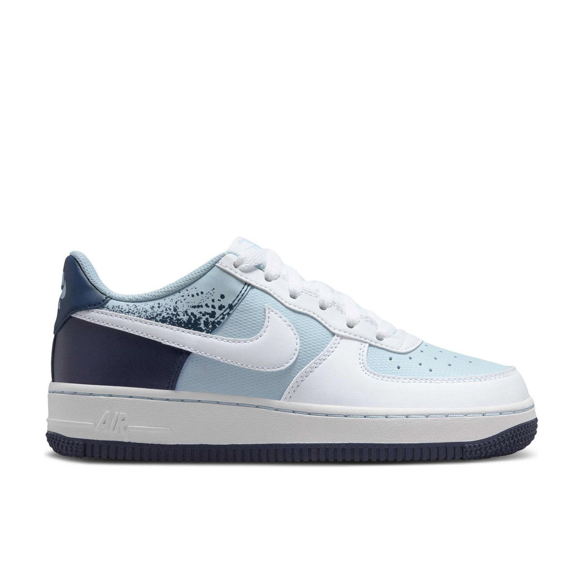 Nike Air Force 1 Low Light Armory Blue Midnight Navy White GS